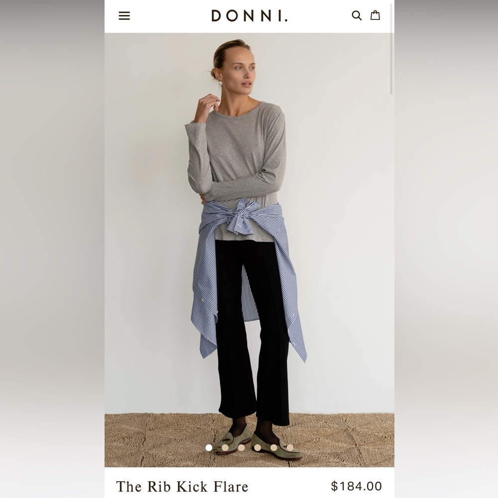 Donni kick flare pant - large